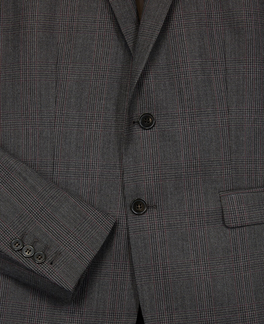 Prince of Wales wool suit jacket | The Kooples - US