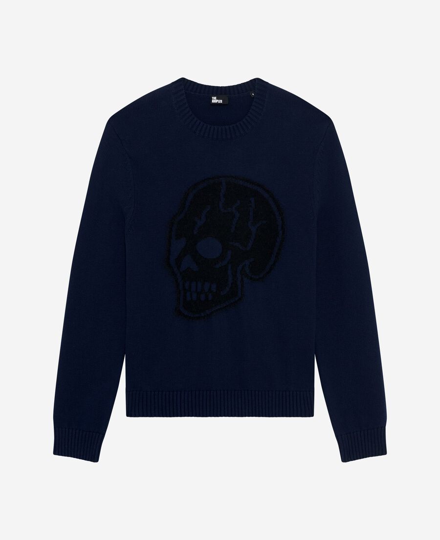 The Kooples MEN NAVY navy skull sweater