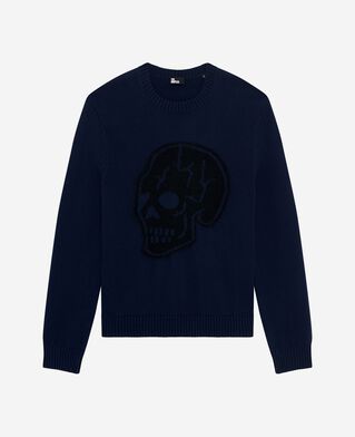 The Kooples MEN NAVY navy skull sweater
