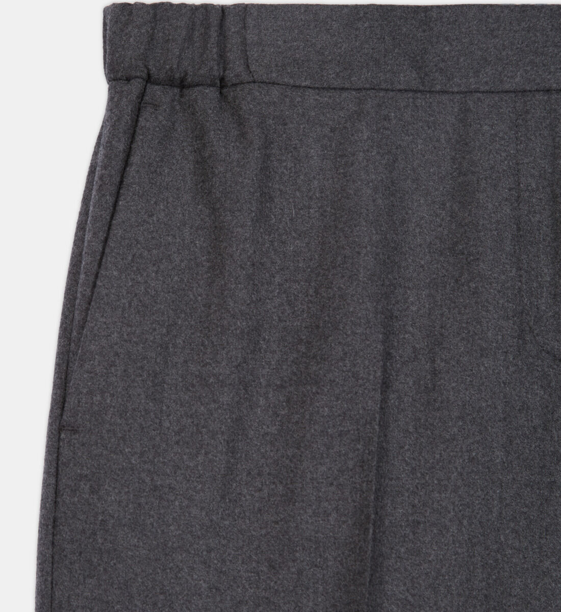 Gray wool suit pants