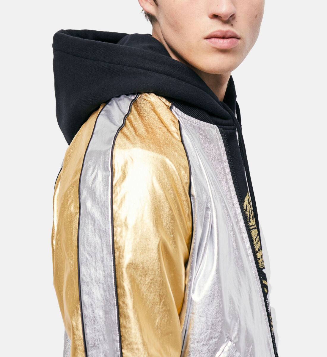 Two tone bomber hot sale jacket mens