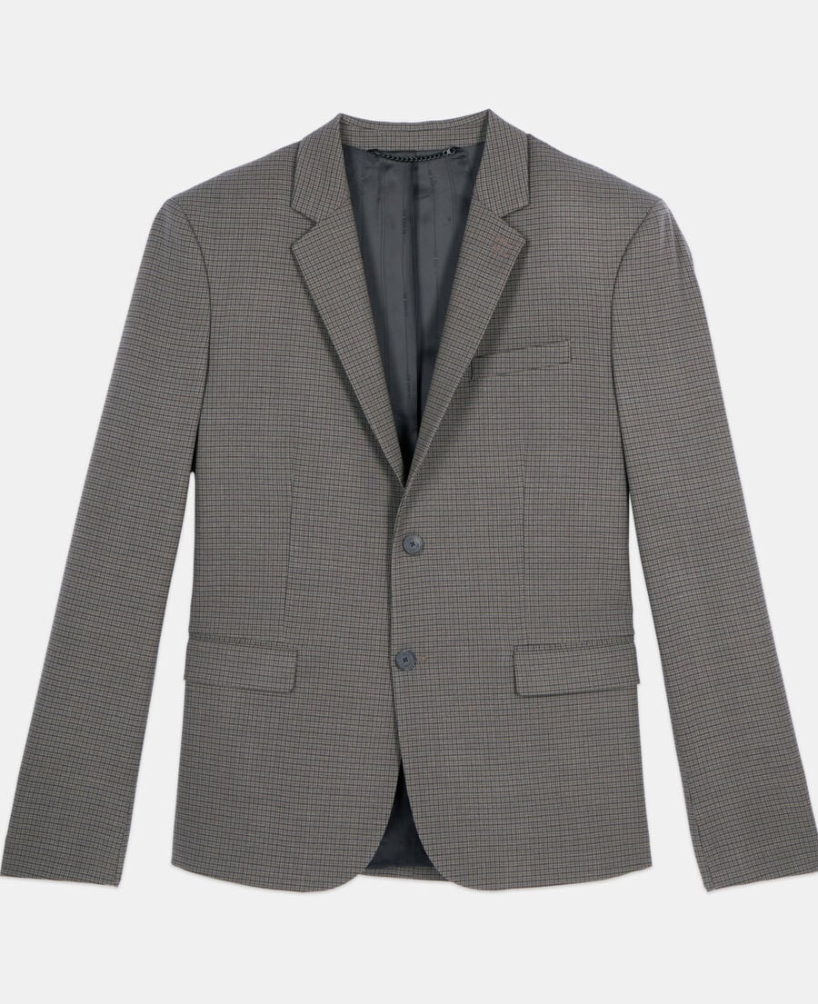 The Kooples H BROWN brown wool suit jacket