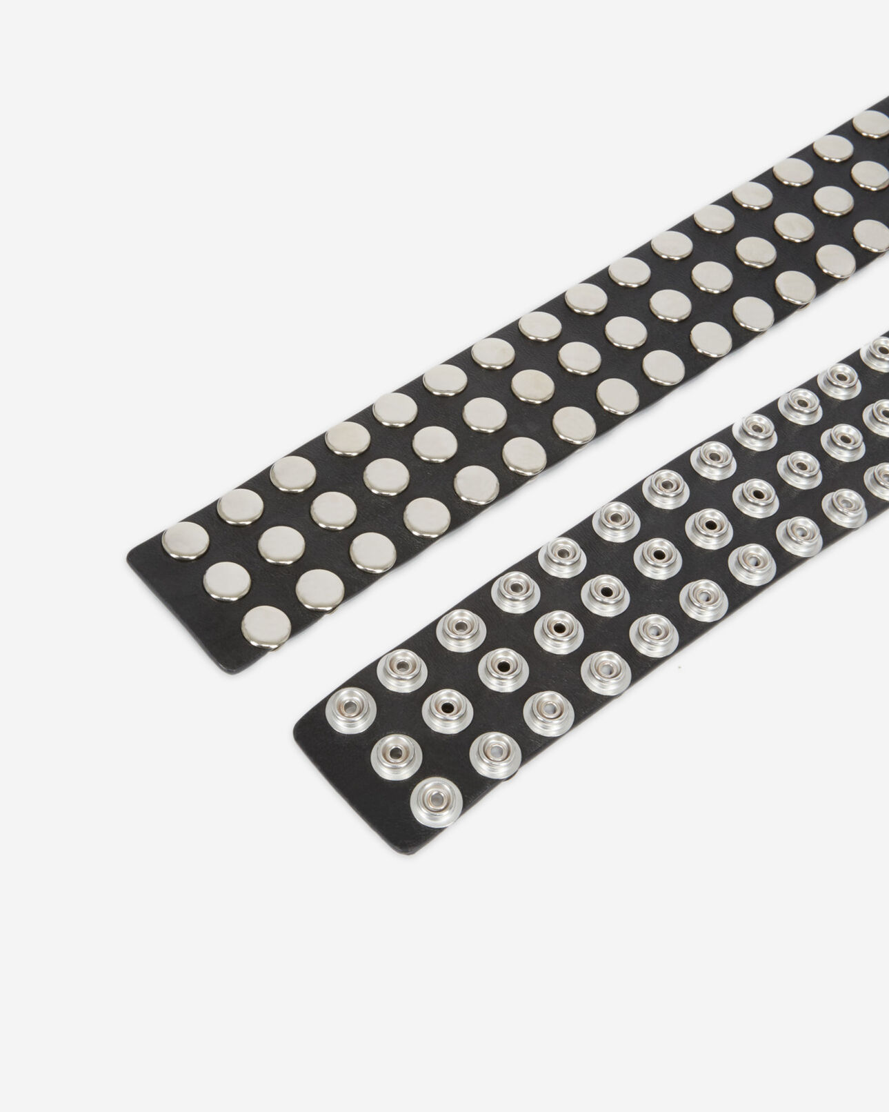 The Kooples WOMEN BLACK wide black leather belt