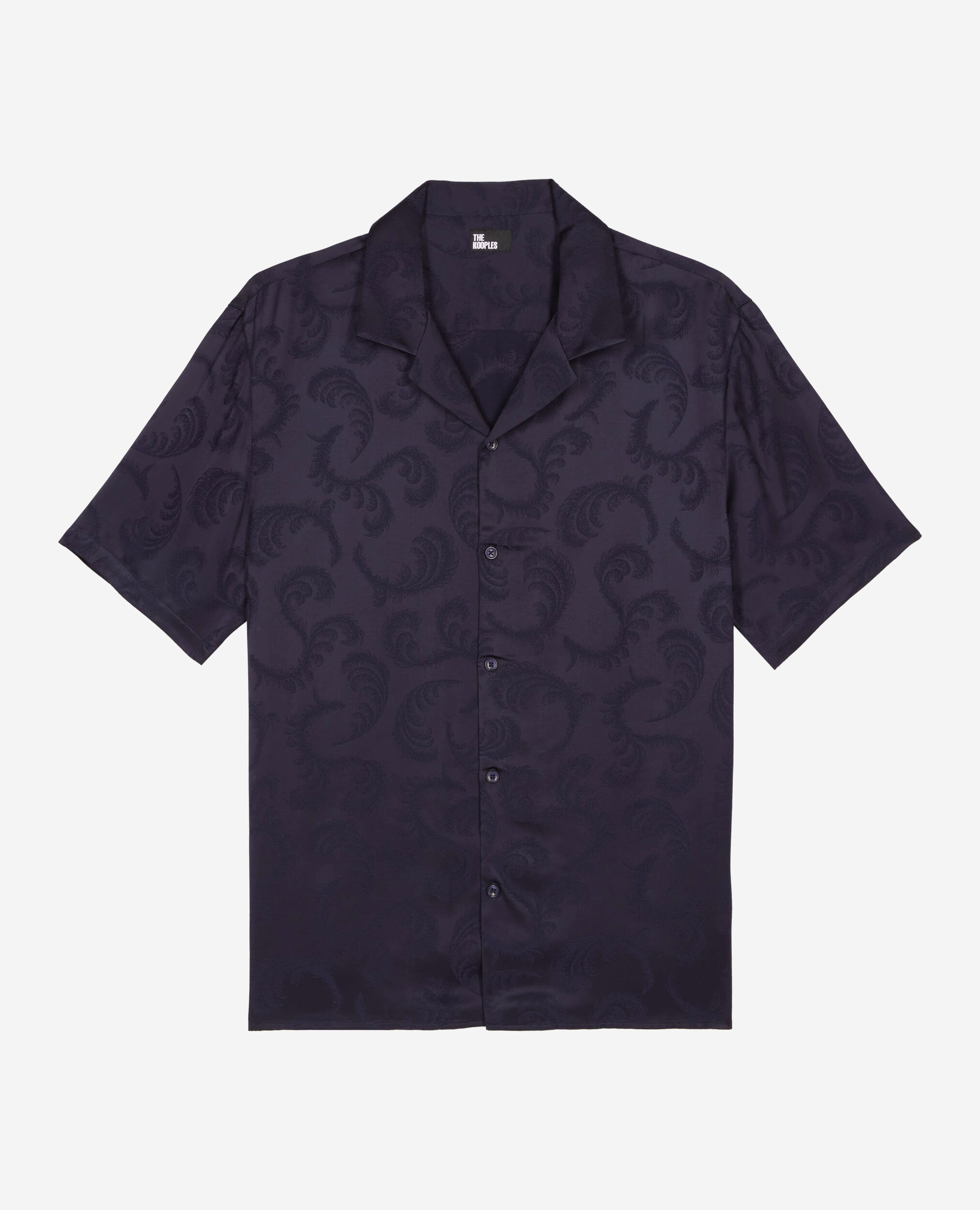 Short-sleeved navy shirt, NAVY, hi-res image number null