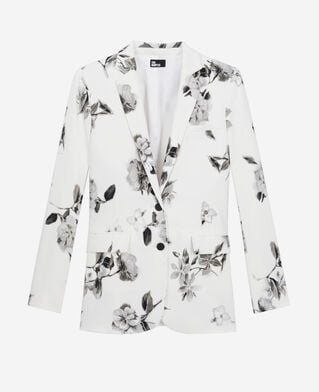 The Kooples FEMME ECRU veste tailleur imprimée
