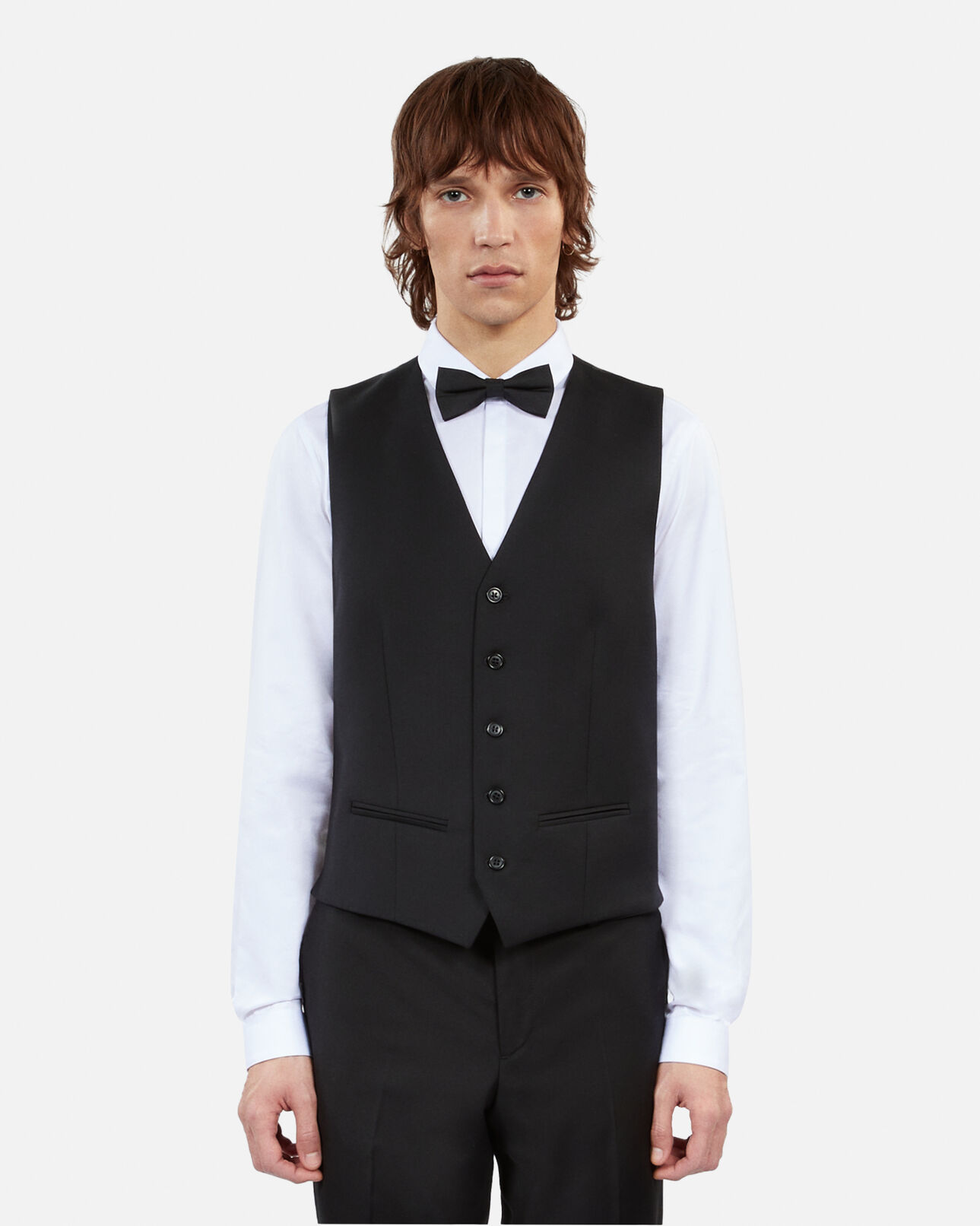 The Kooples HOMME BLACK nœud papillon en soie noir