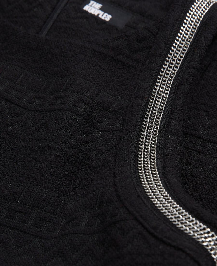 The Kooples MUJER BLACK vestido corto negro