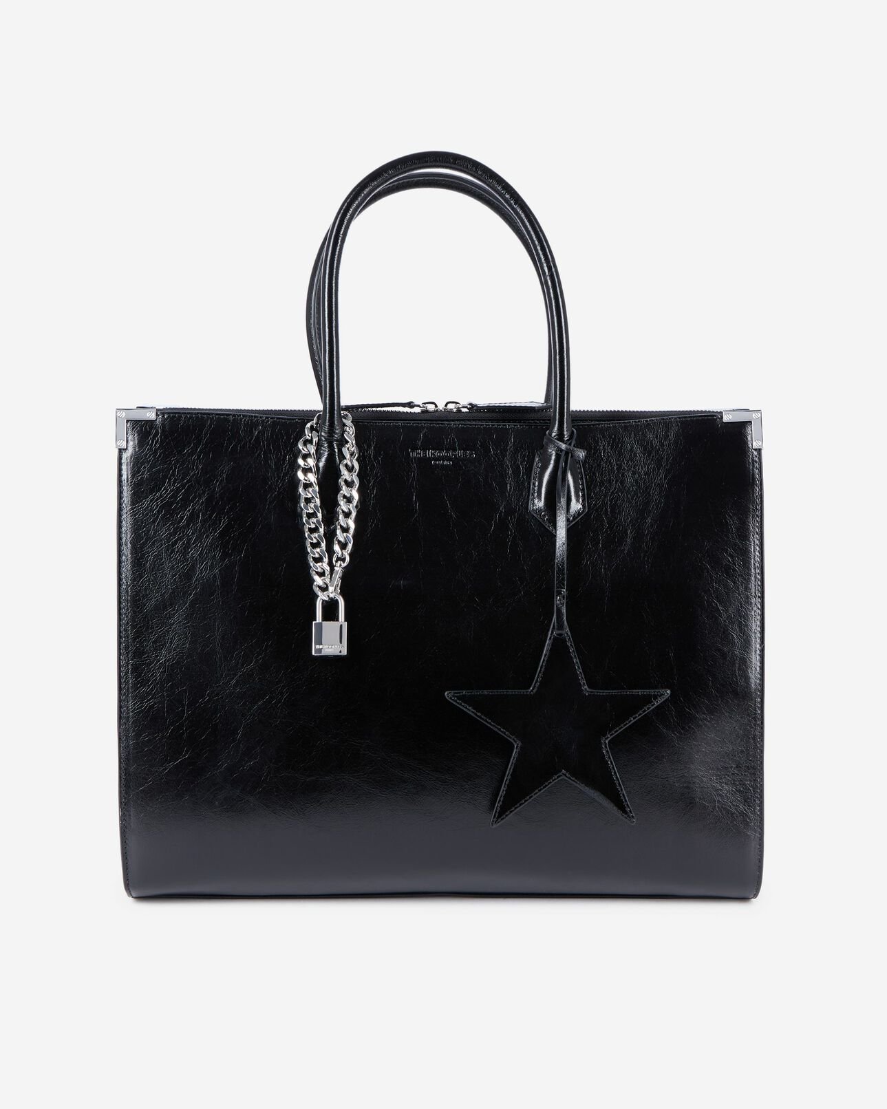 The Kooples FEMME BLACK sac ming xl en cuir noir