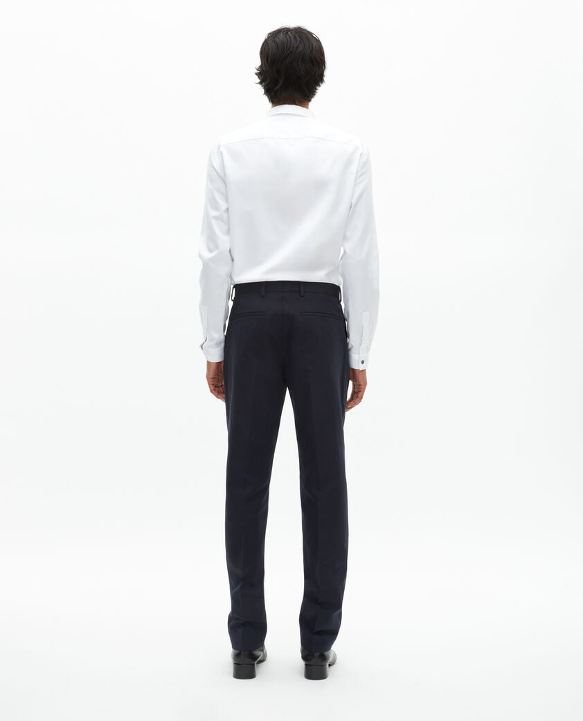 The Kooples HOMME NAVY pantalon de costume droit bleu marine