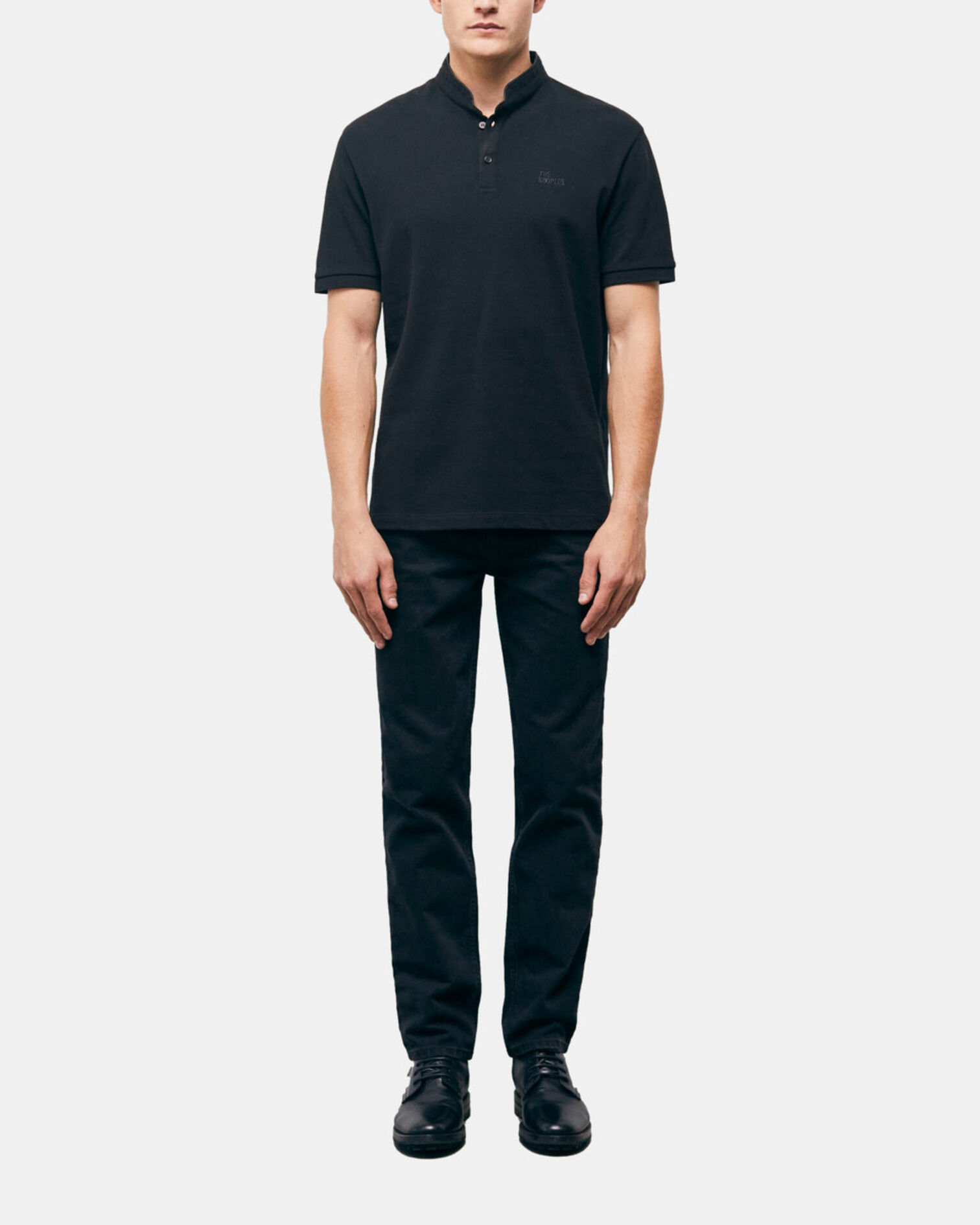 Black polo, BLACK, hi-res image number null