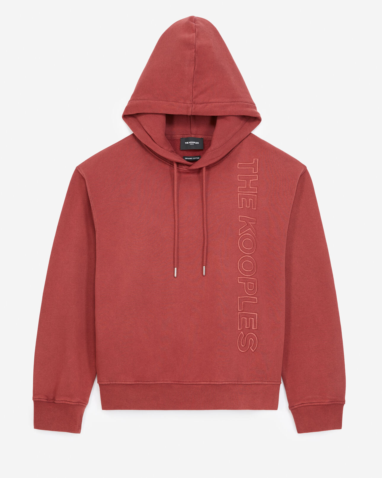 The Kooples WOMEN BURGUNDY burgundy sweatshirt fleece with silver logo