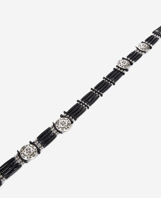 The Kooples F BLACK wide black leather belt