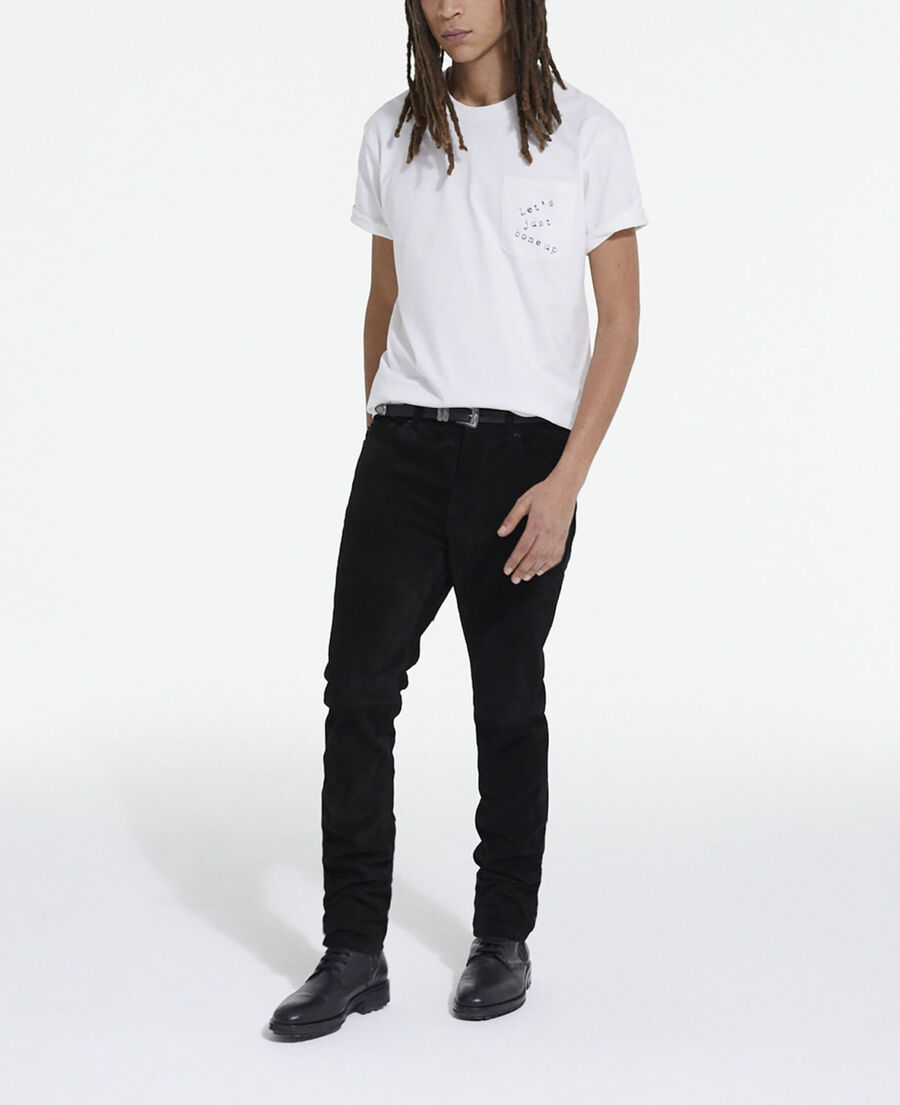 white screen print t-shirt
