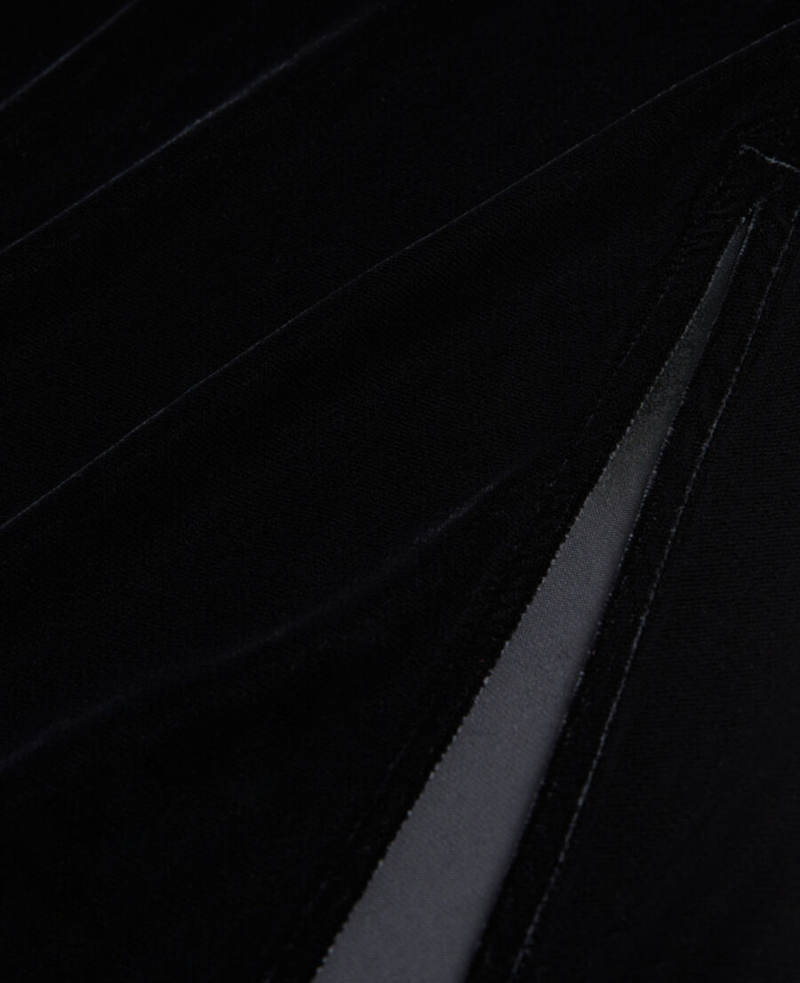 long black velvet skirt