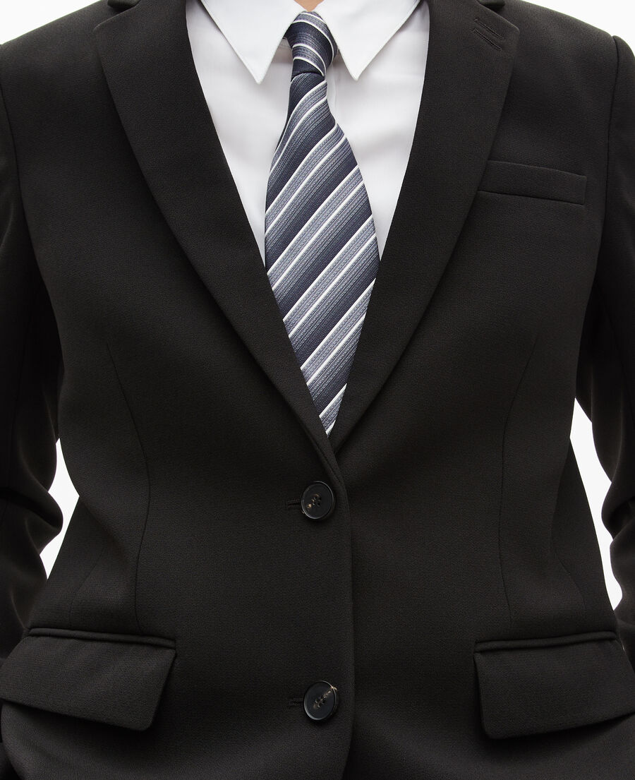 The Kooples FEMME BLACK veste tailleur coupe droite noire