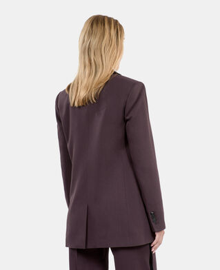 The Kooples F BROWN brown wool suit jacket