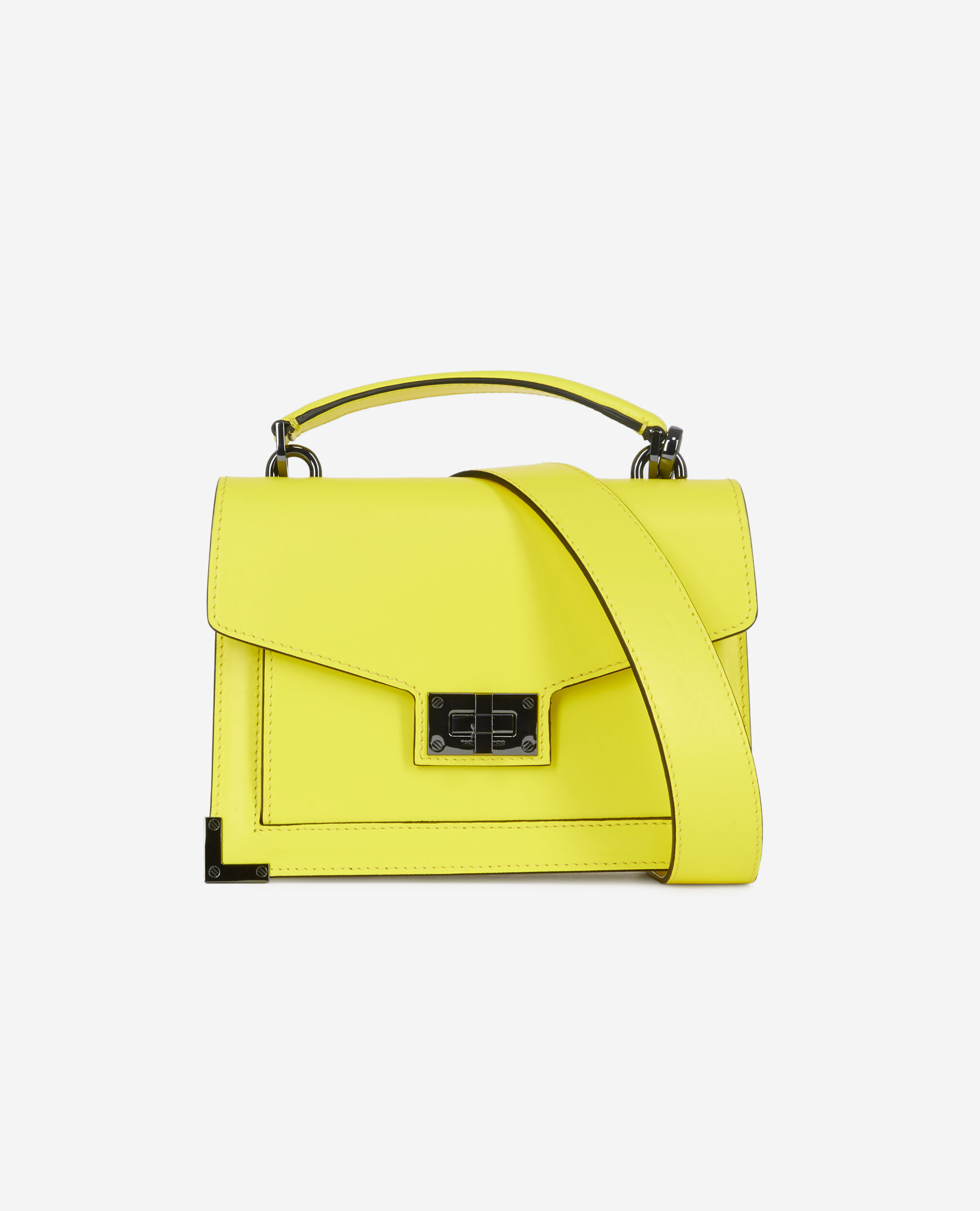 Small Emily bag in yellow leather, YELLOW ACID, hi-res image number null