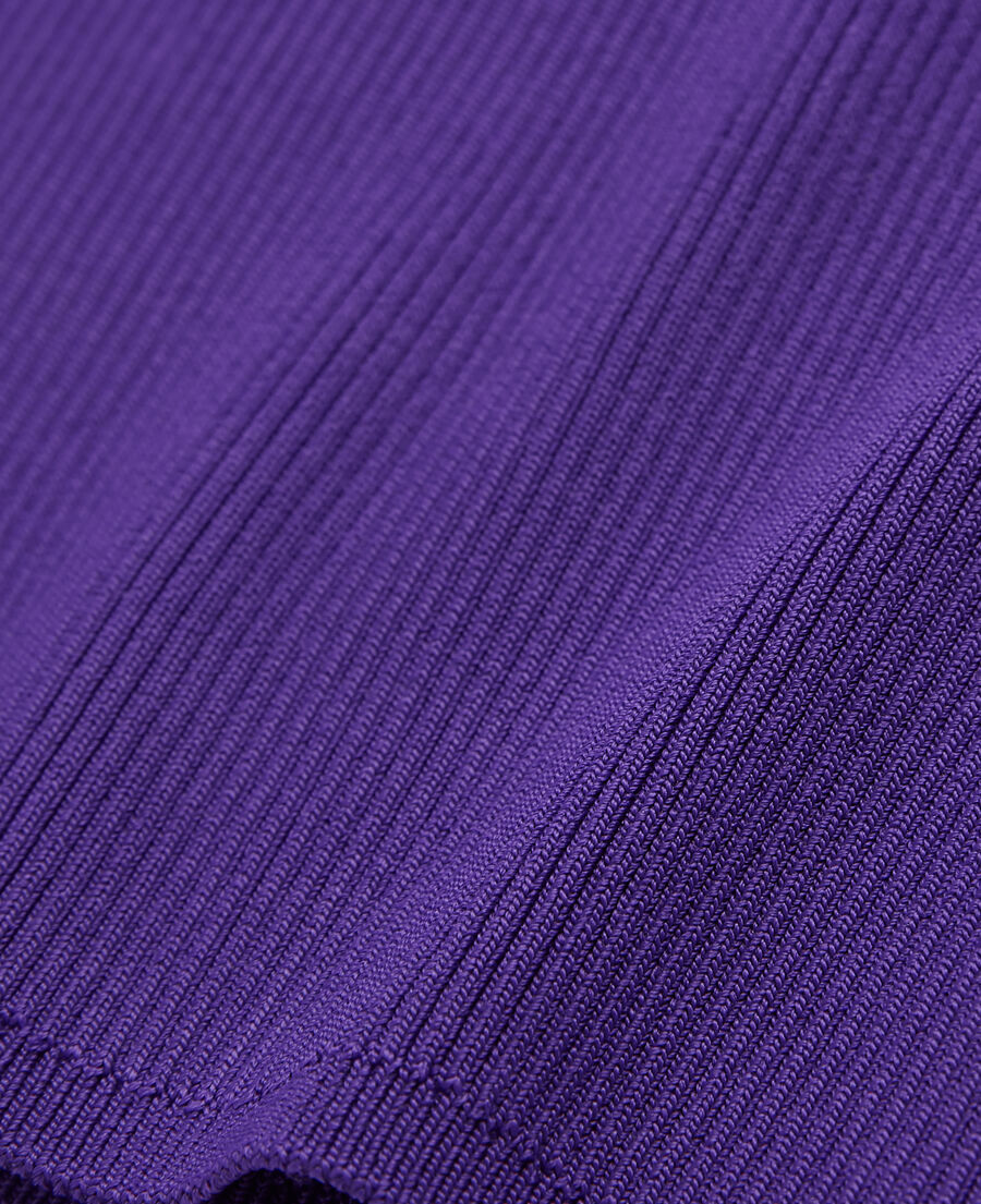 purple slim-fit top