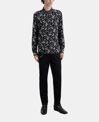 The Kooples HERREN BLACK WHITE bedrucktes hemd