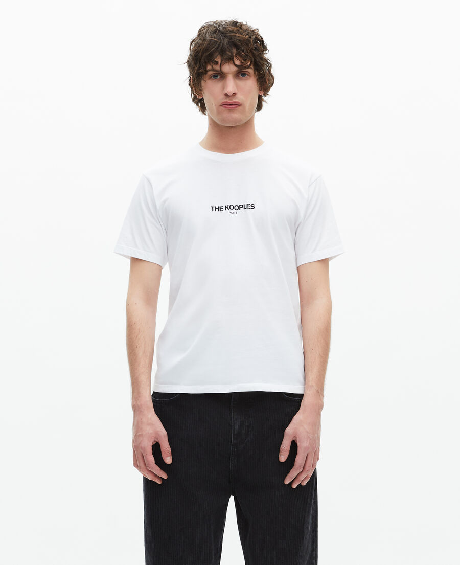 The Kooples HERREN WHITE weißes logo-t-shirt