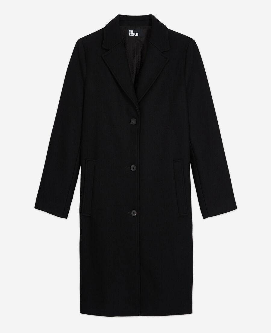 manteau noir the kooples