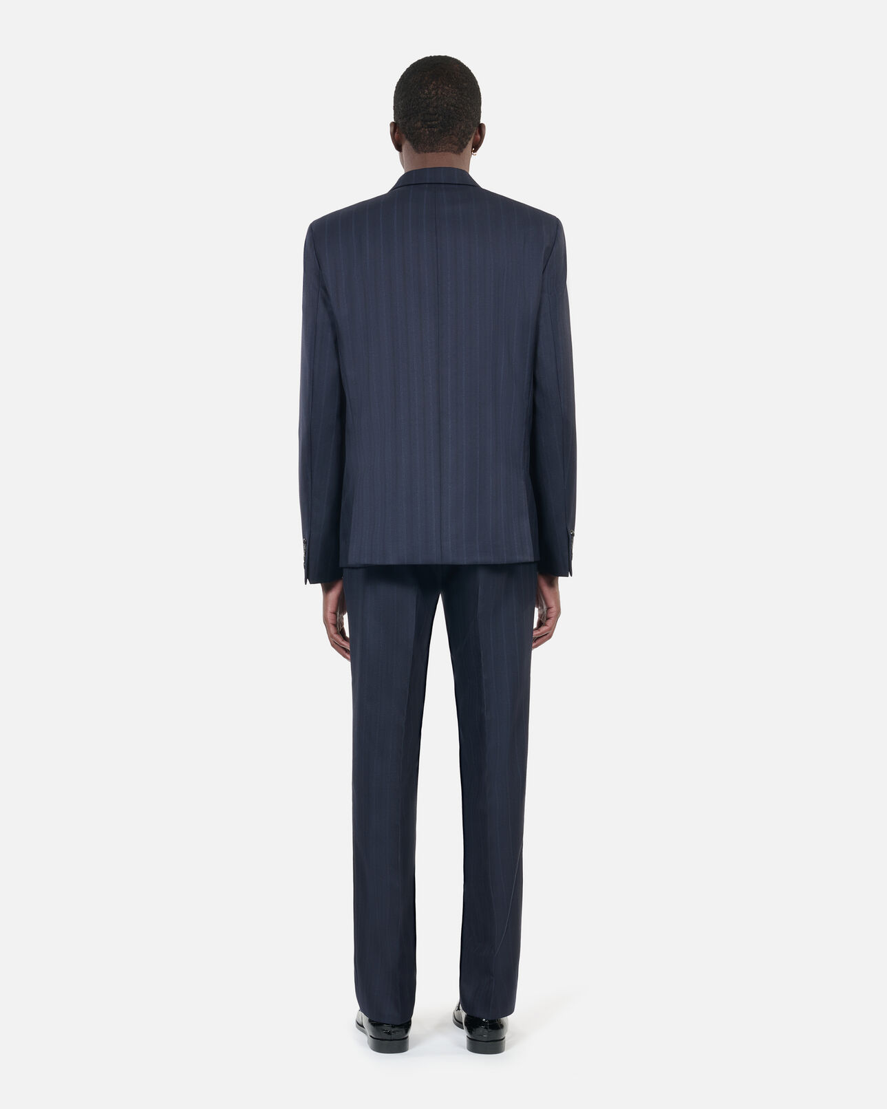 The Kooples MEN NAVY blue striped suit jacket