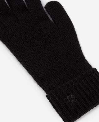 The Kooples M BLACK black cashmere gloves