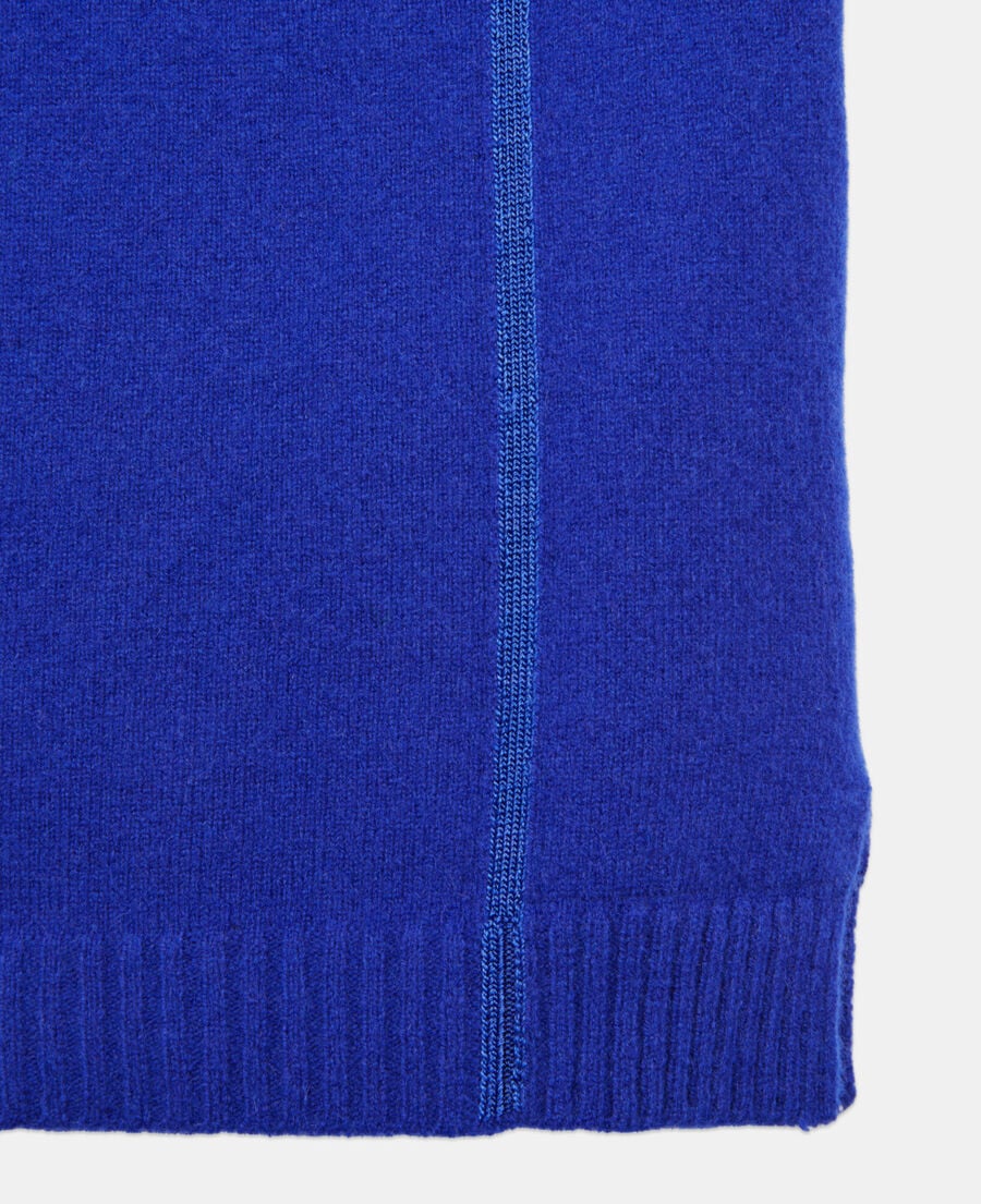 The Kooples WOMEN BLUE ELECTRIC short electric blue cashmere sweater dress