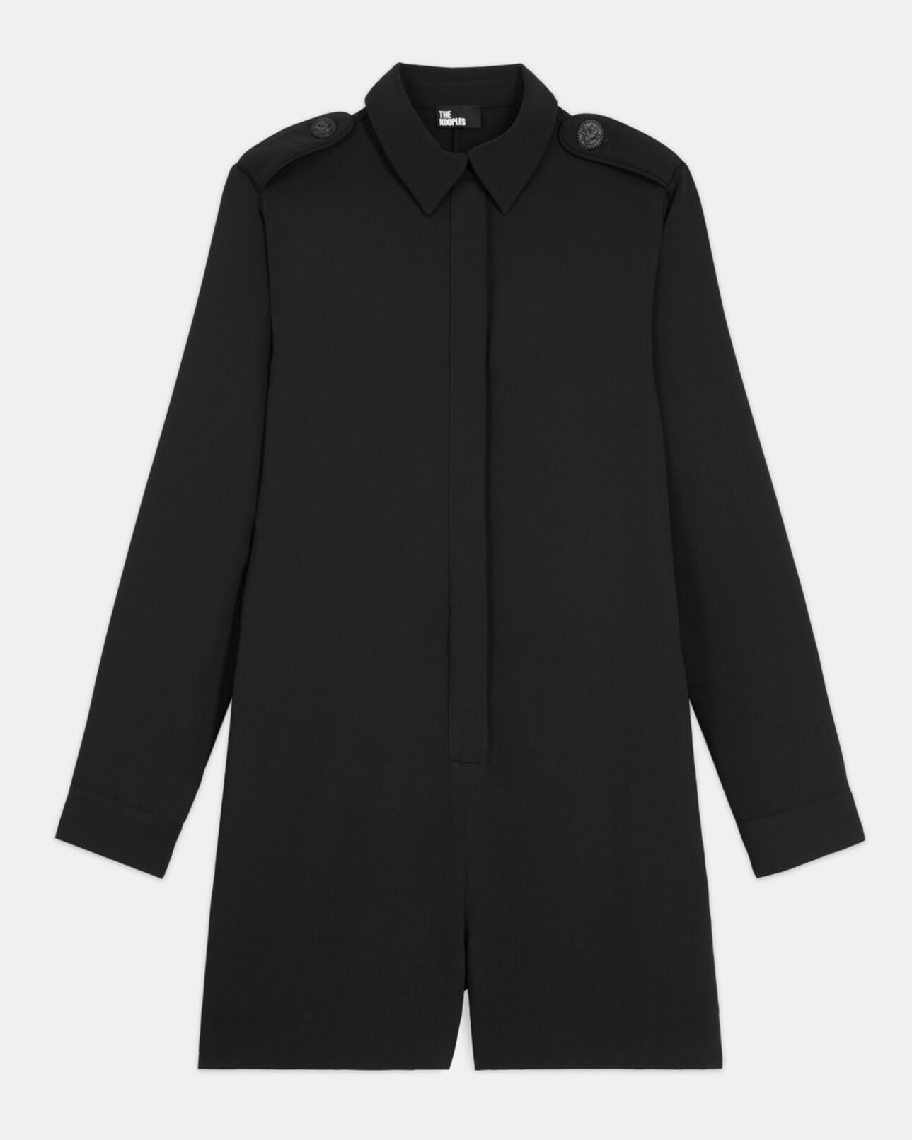 The Kooples FEMME BLACK combishort noir
