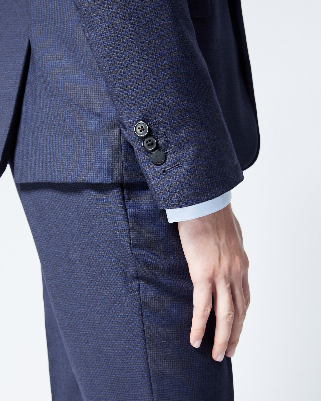 The Kooples MEN NAVY navy blue formal jacket with motif