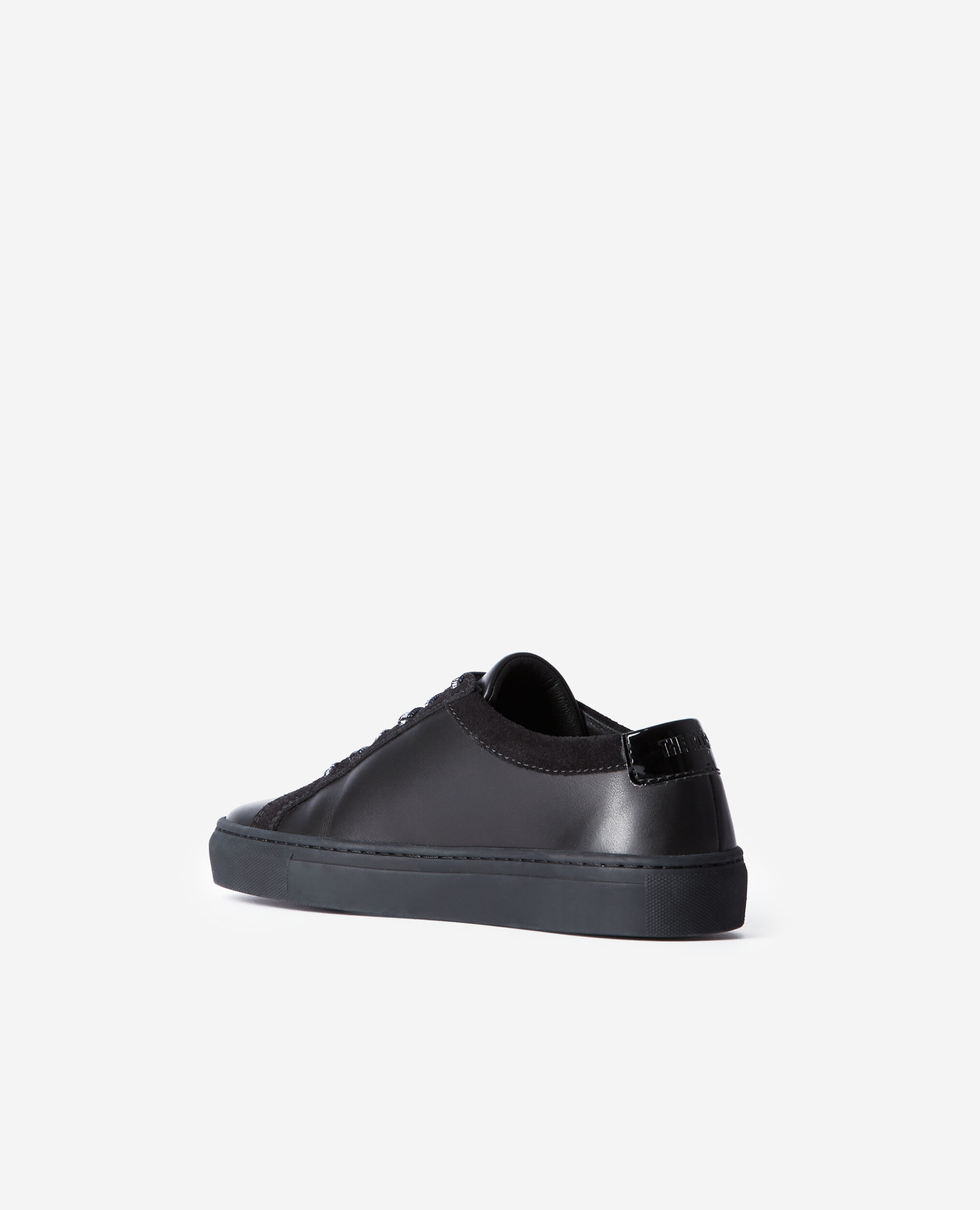 Black sneakers, BLACK, hi-res image number null