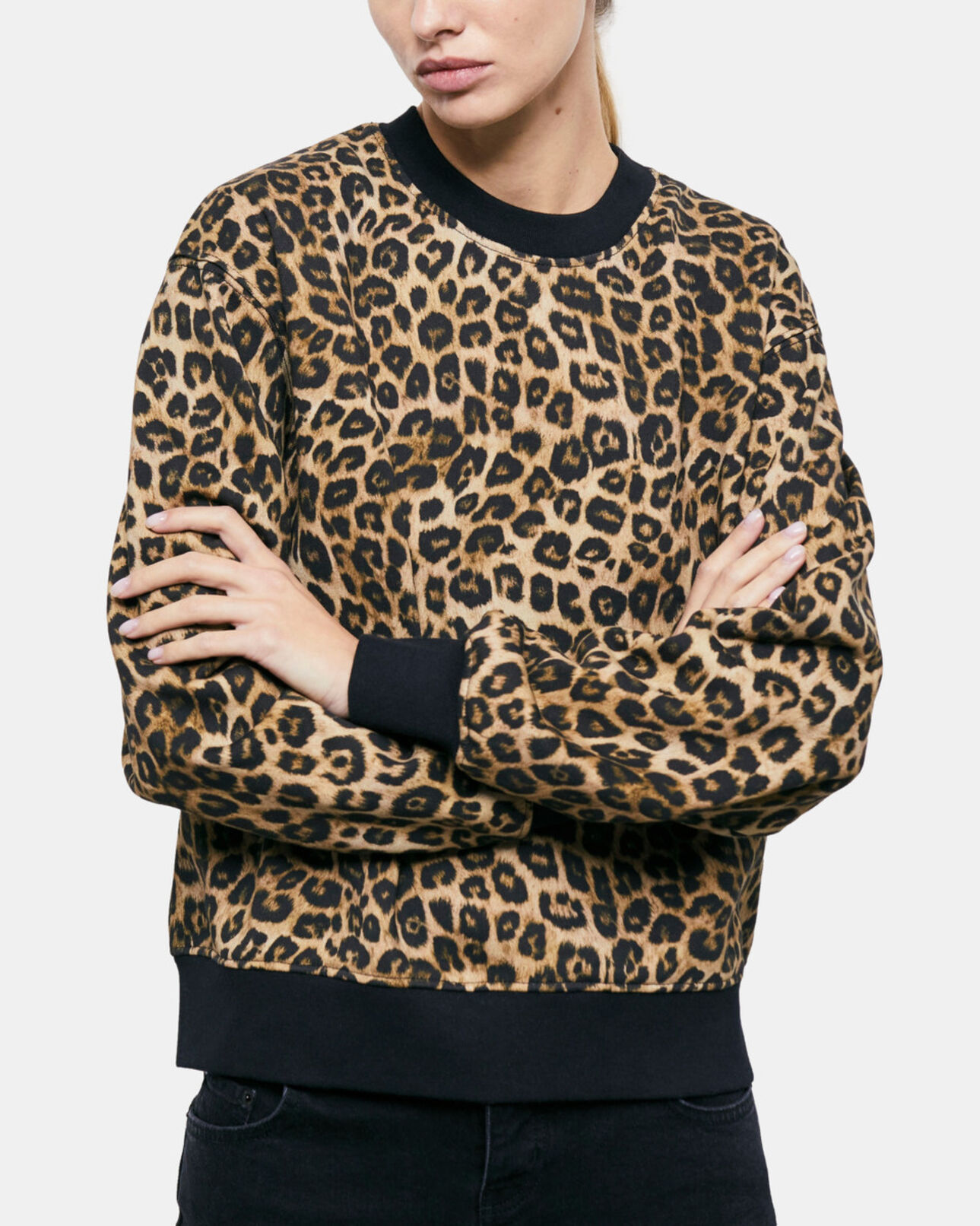 The Kooples MUJER LEOPARD sudadera leopardo
