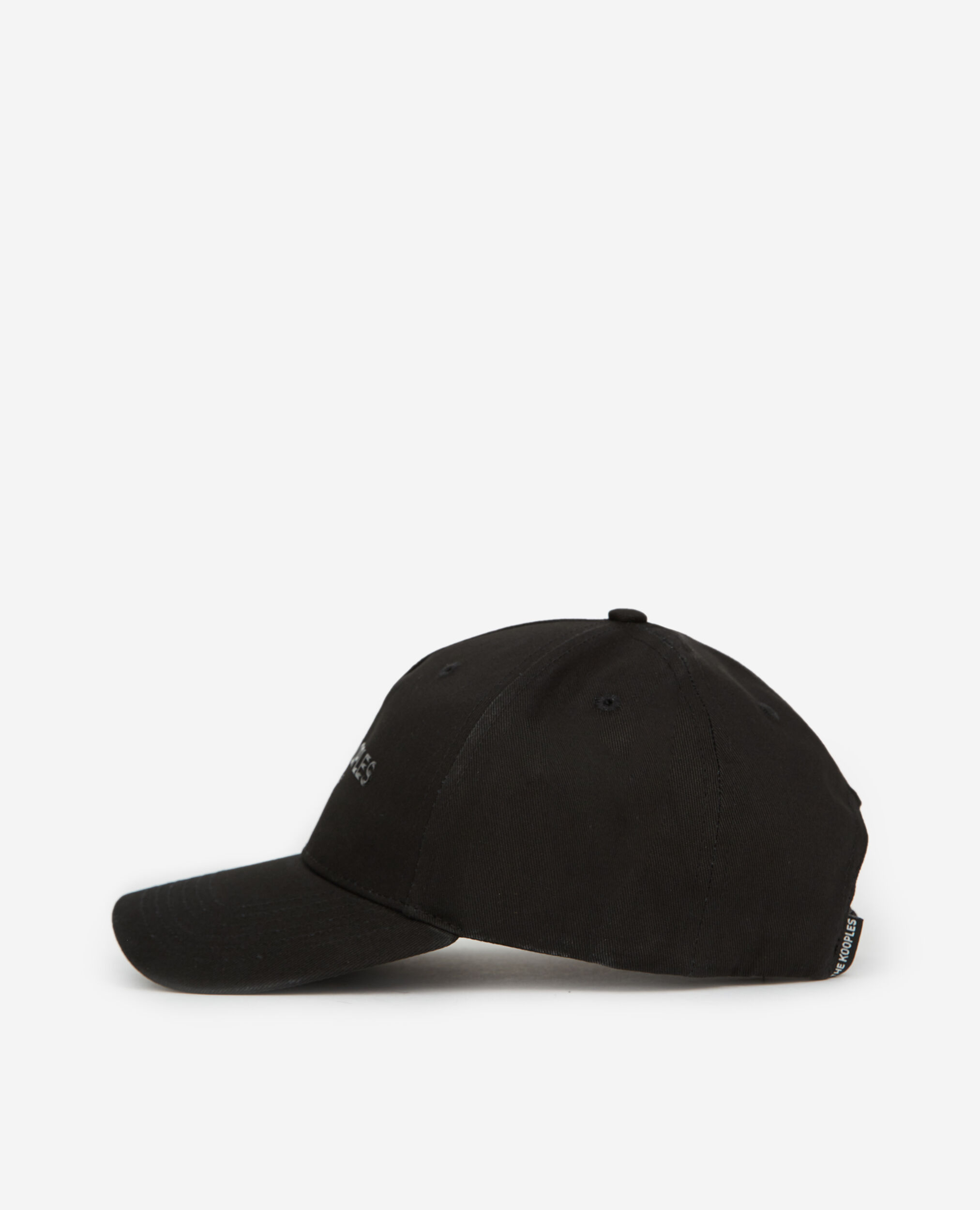 Schwarze Kappe aus Baumwolle mit Logo, BLACK, hi-res image number null