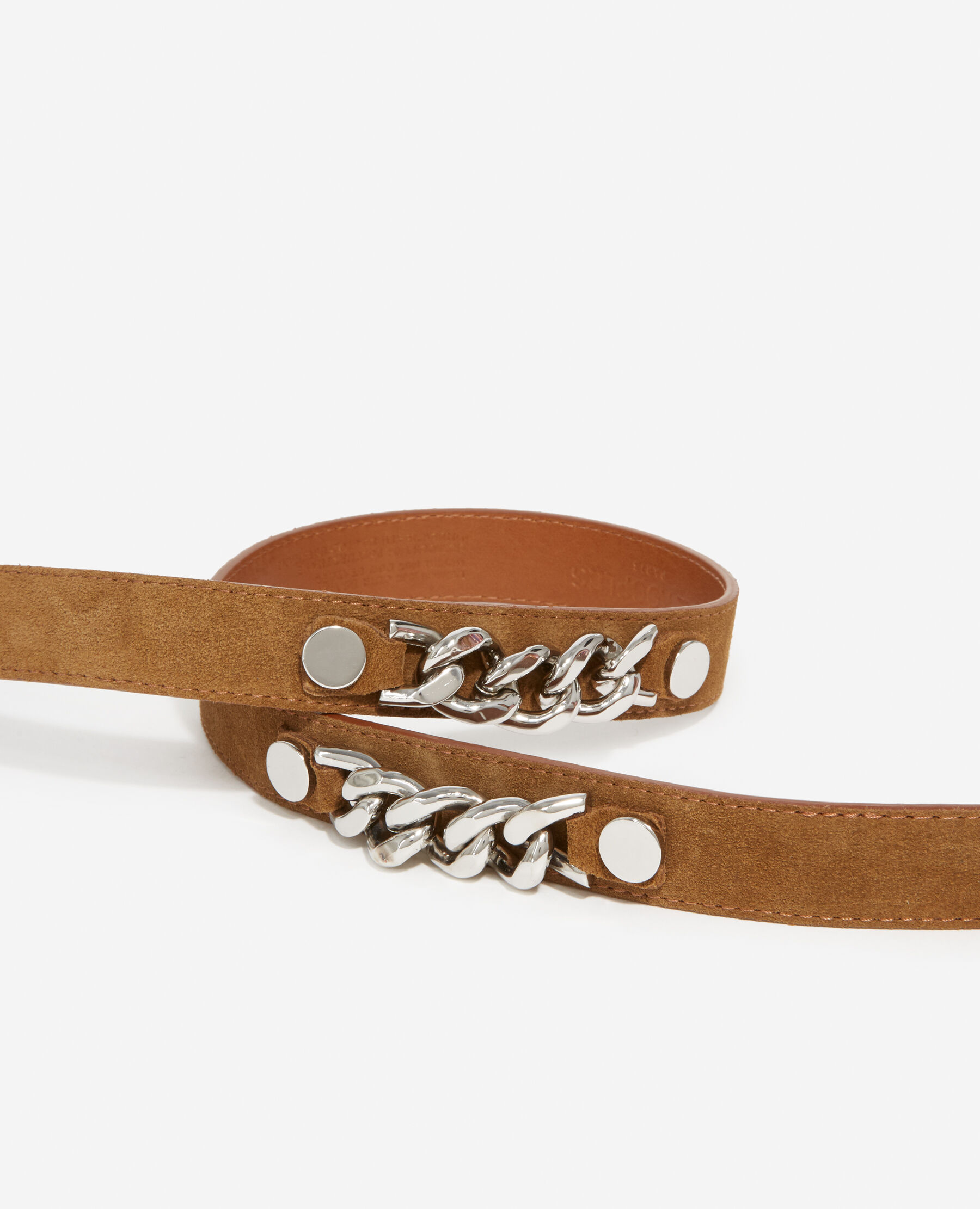 Ceinture daim fine camel cha ne