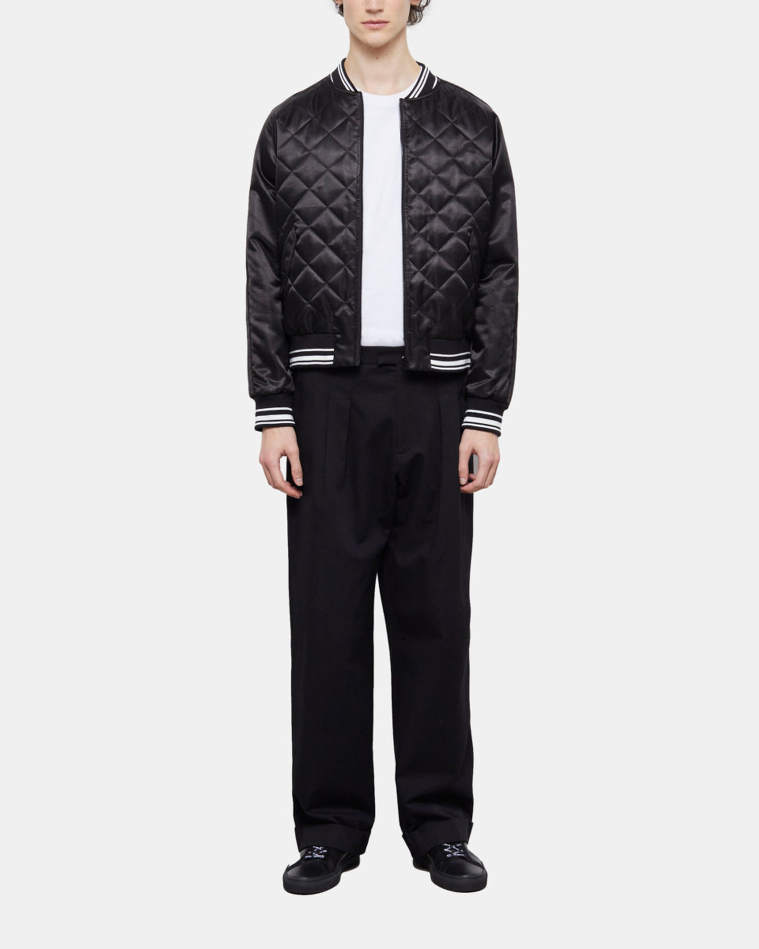 Embroidered black jacket, BLACK, hi-res image number null