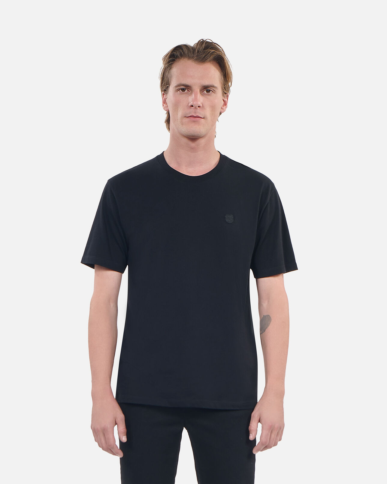 The Kooples MEN BLACK black blazon t-shirt