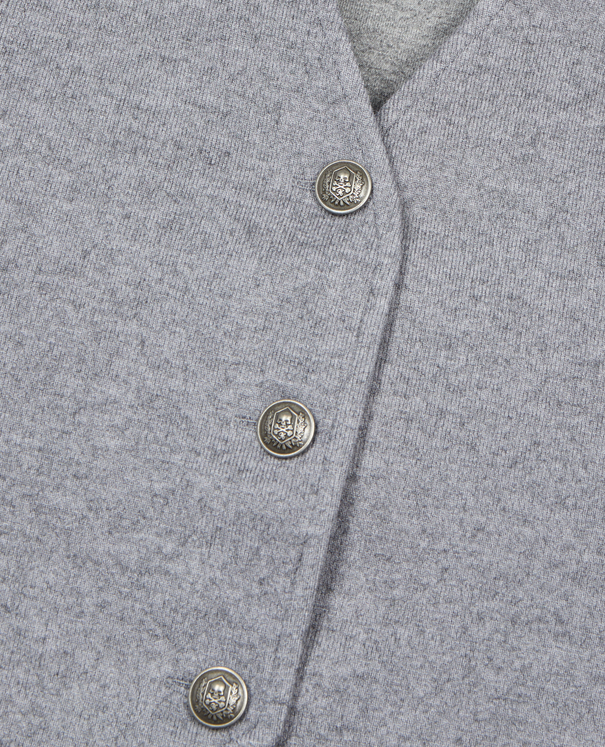 Gilet en laine avec laçage gris, GREY MELANGE, hi-res image number null