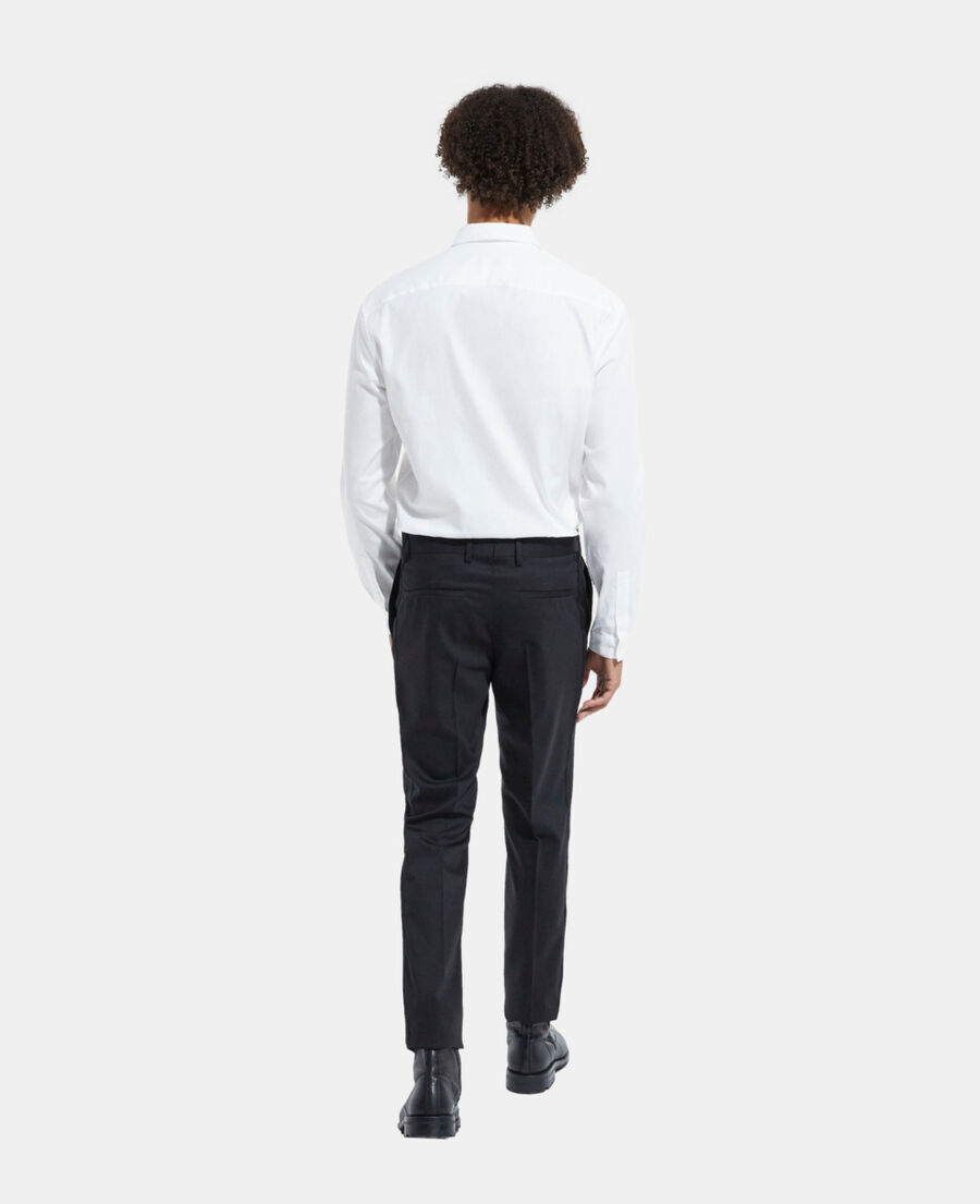 white shirt with classic collar