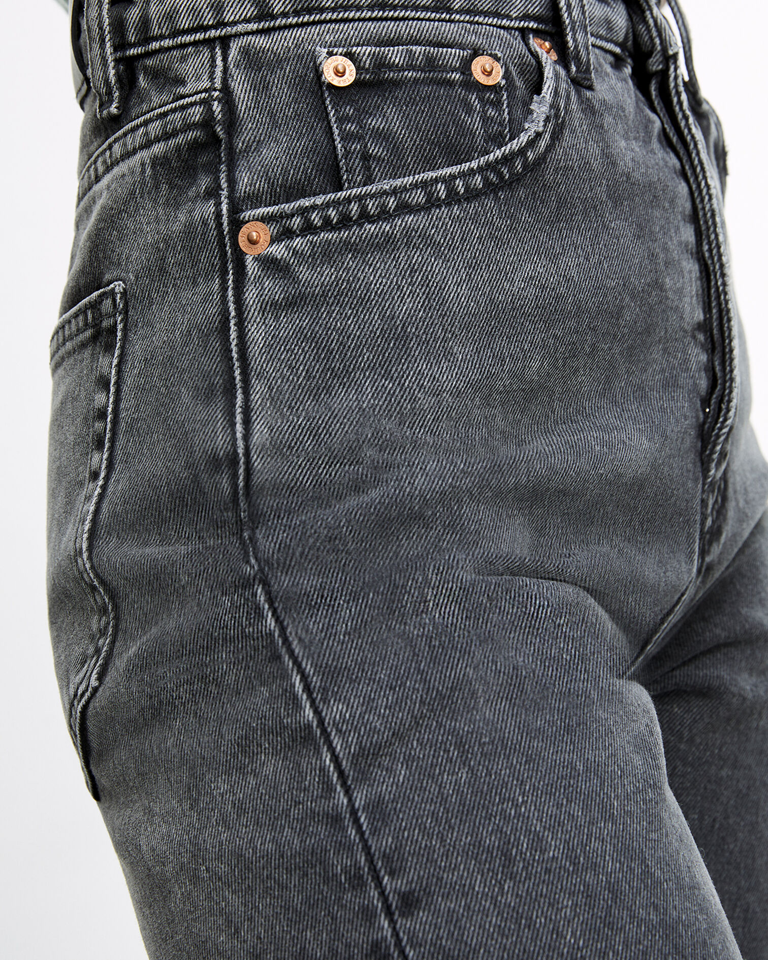 Faded black jeans with side pockets, BLACK WASHED, hi-res image number null