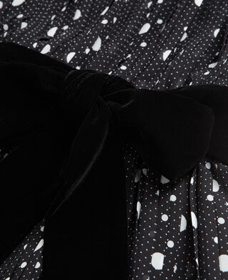 The Kooples FEMME BLACK-ECRU robe longue imprimée