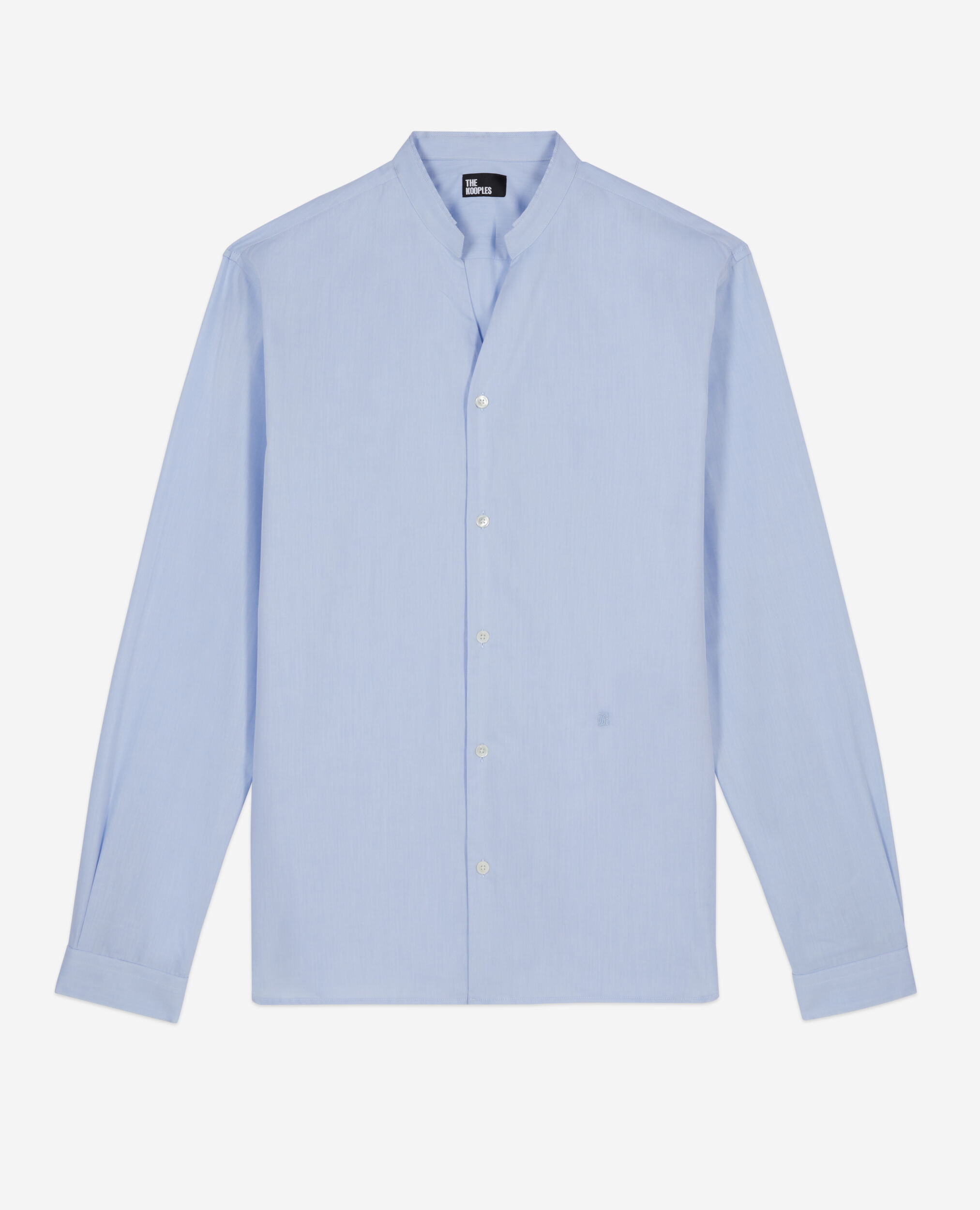 Sky blue poplin formal shirt, BLUE SKY, hi-res image number null