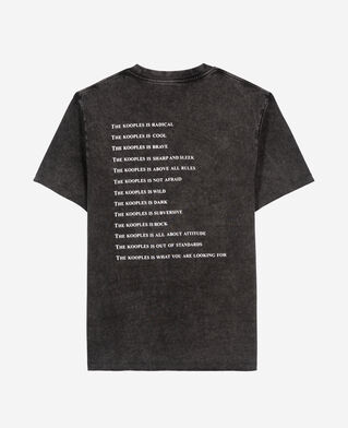 The Kooples HOMME BLACK WASHED t-shirt what is noir