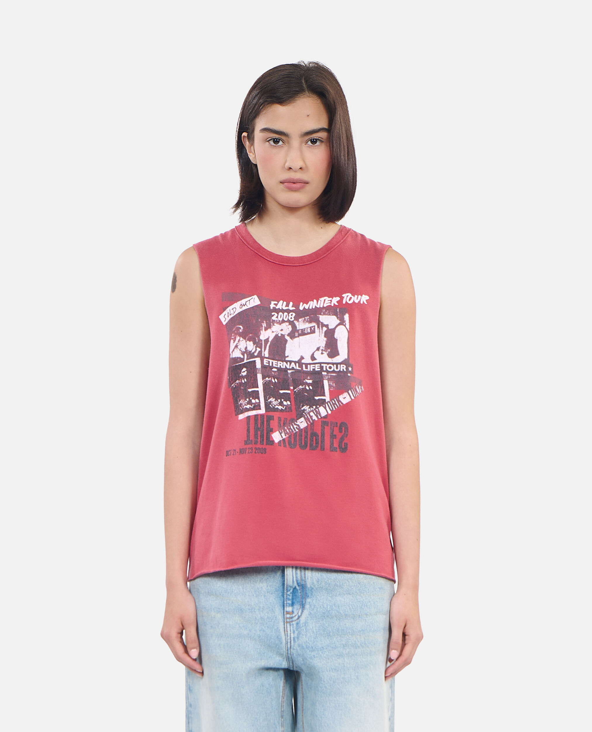 Red Eternal life tour serigraphy tank top, RUBIS, hi-res image number null