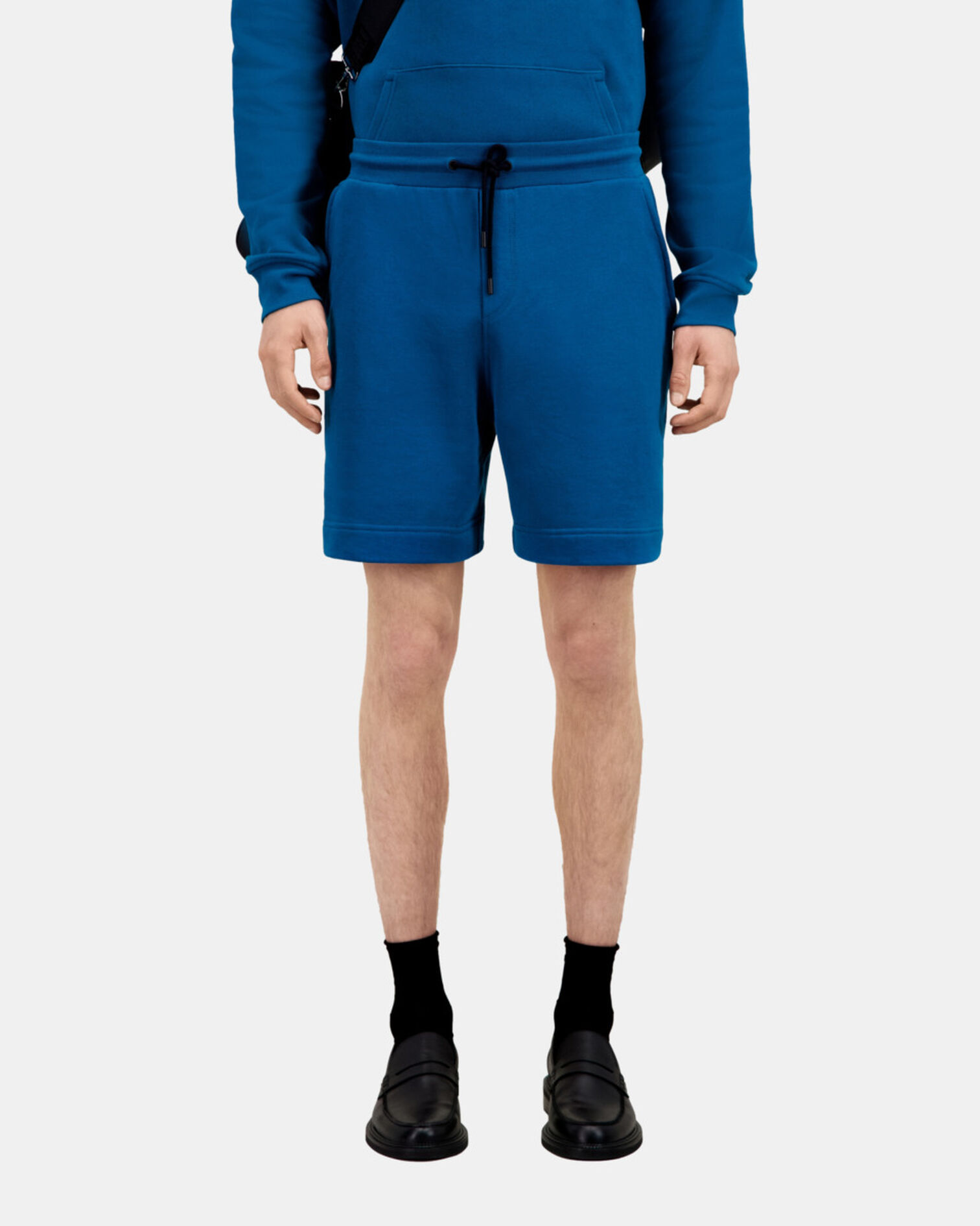 Blaue Shorts aus Baumwolle, MEDIUM BLUE, hi-res image number null