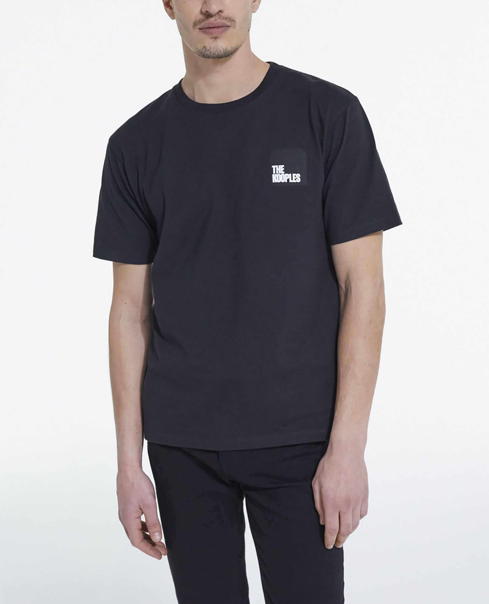 Black T-shirt, BLACK, hi-res image number null