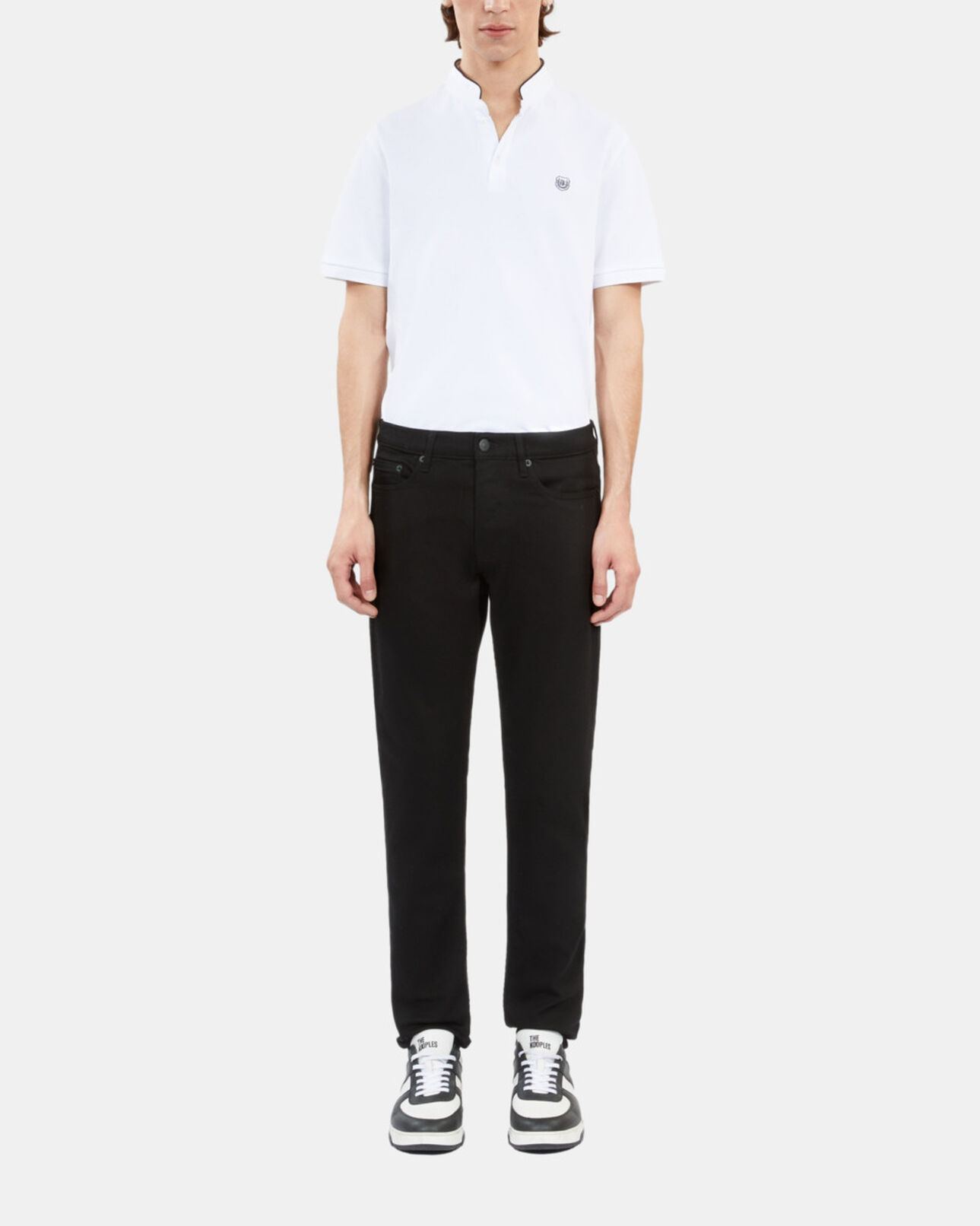 The Kooples MEN BLACK BRUT slim black jeans