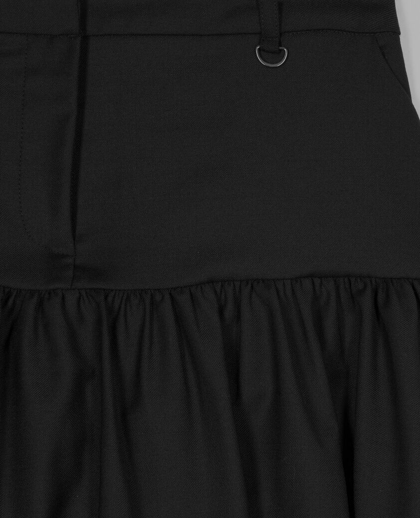 The Kooples FEMME BLACK jupe courte boule noire