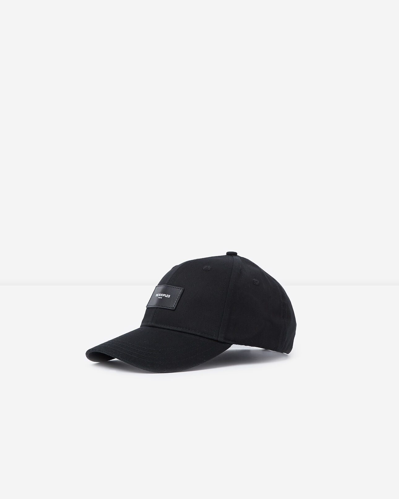 The Kooples HOMME BLACK casquette noire à patch avec logo