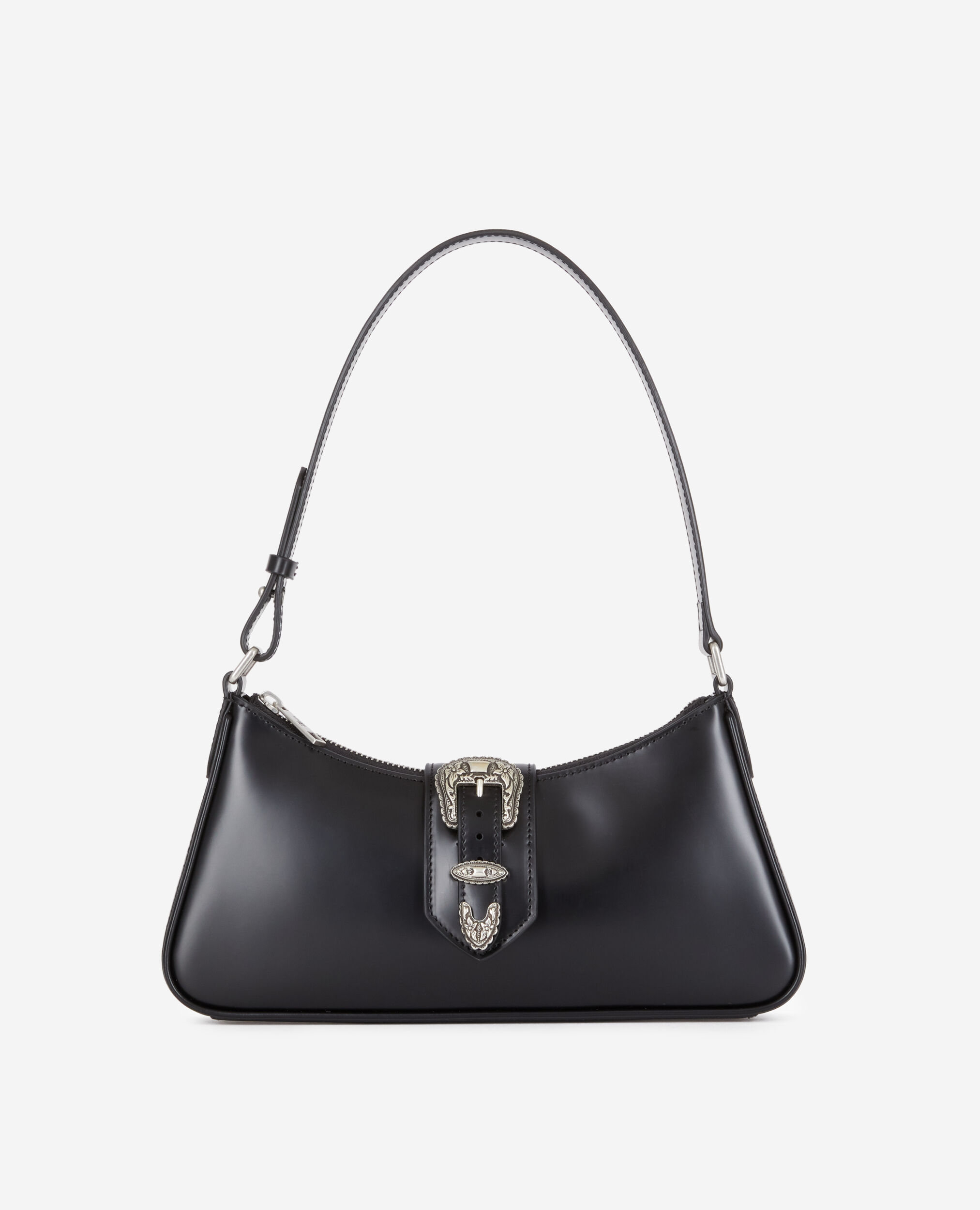 Le Bisou Perle Small leather shoulder bag in black - Jacquemus | Mytheresa