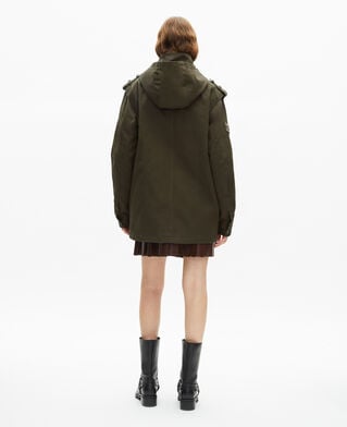 The Kooples FEMME KAKI parka &agrave; capuche kaki